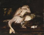 William Merritt Chase Still Life, Fish oil painting